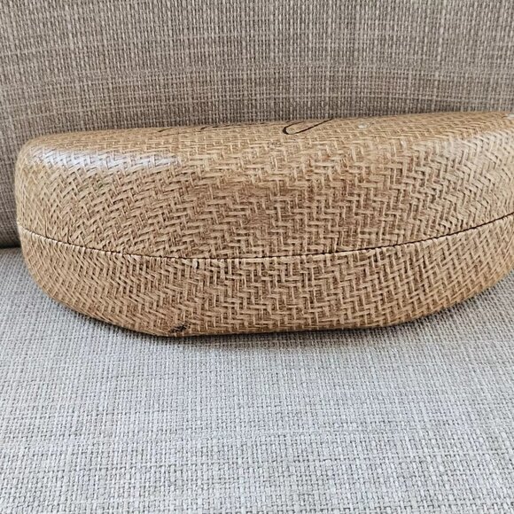 Maui Jim Sunglasses Case Tan Hard Case for Glasses Eye wear Case only - Picture 3 of 13